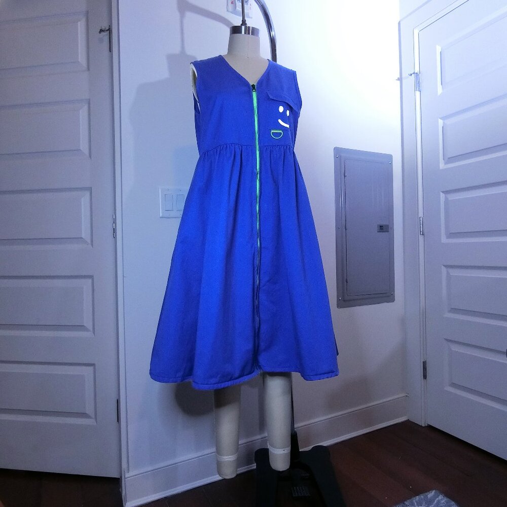 Lazy Oaf “Good Days Bad Days” Gilet Dress | Blue | US 6